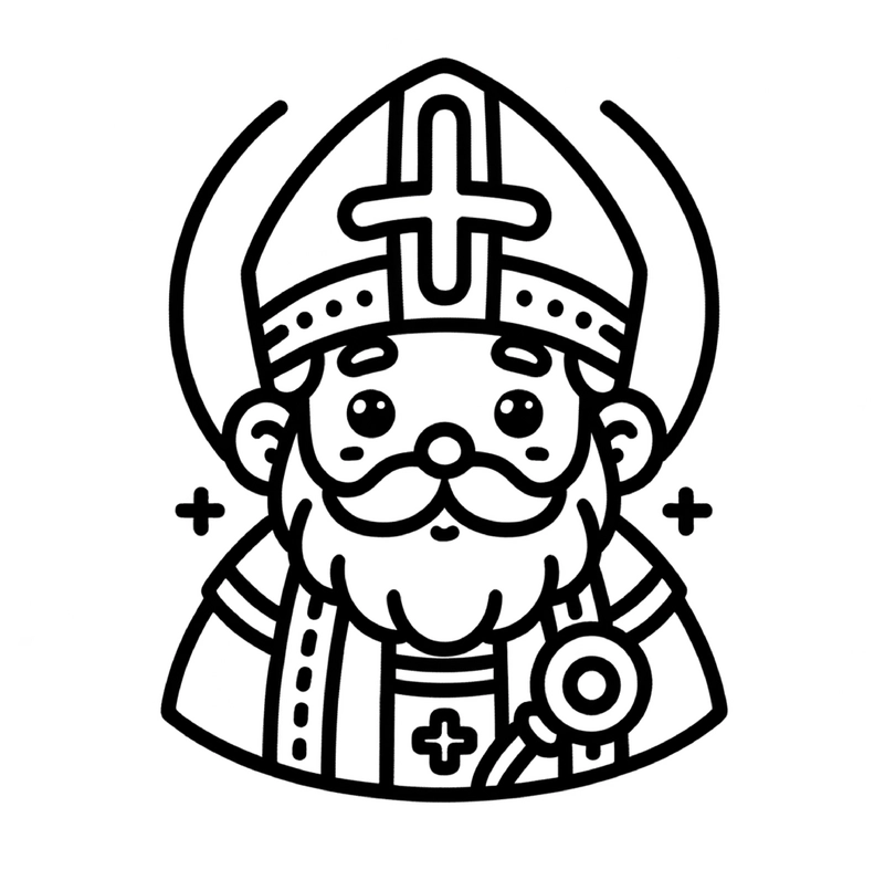 malvorlage-nikolaus-mit-bischofshut
