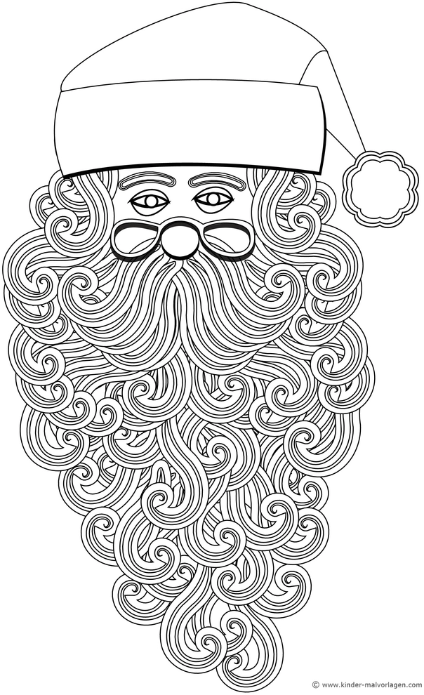 malvorlage-nikolauskopf-mit-lockigem-bart