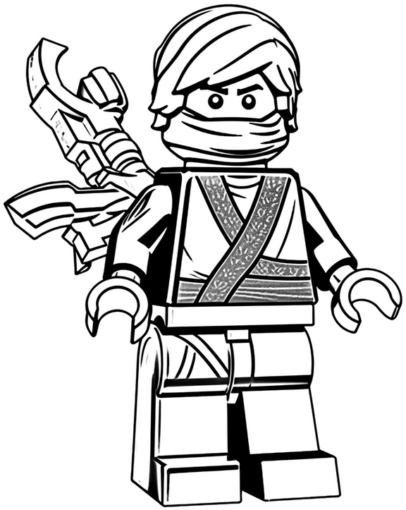 malvorlage-ninja-mit-bogen-fuer-kinder