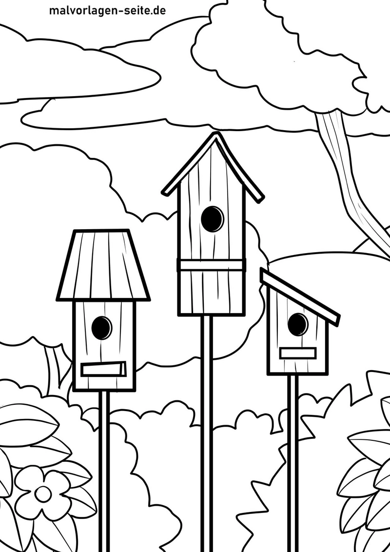malvorlage-nistkaesten-fuer-voegel-in-der-natur