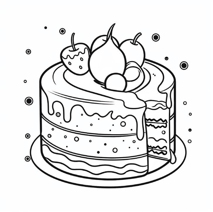 malvorlage-obstkuchen-mit-fruechten