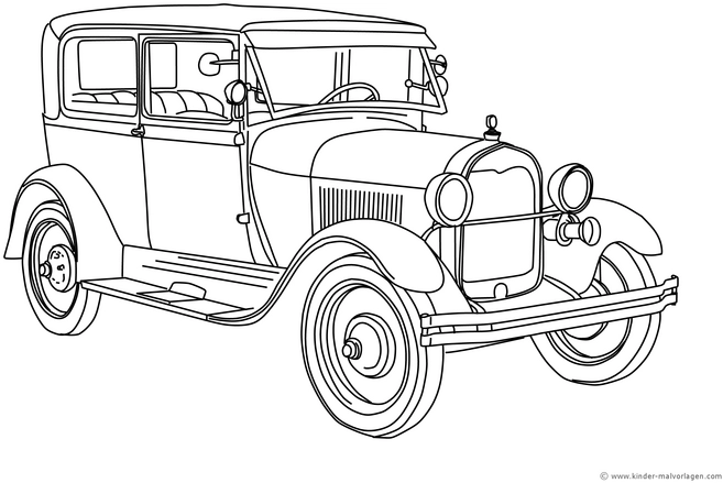 malvorlage-oldtimer-fahrzeug-ausmalbild