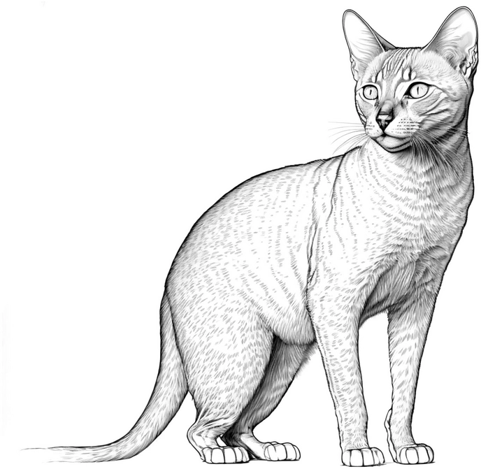 malvorlage-orientalische-kurzhaarkatze-zum-ausmalen