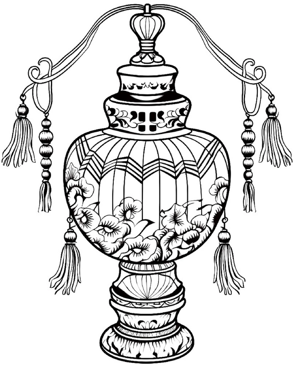 malvorlage-orientalische-laterne-mit-filigranen-mustern