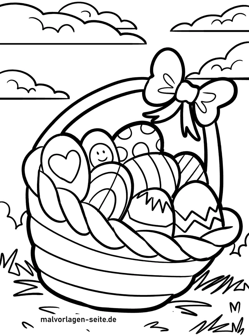 malvorlage-ostern-bunter-korb-mit-eiern
