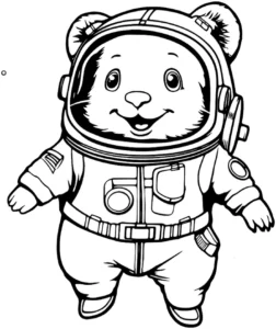 malvorlage-panda-im-weltraumanzug