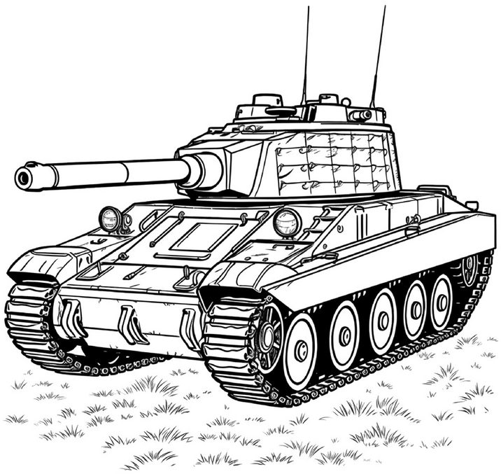 malvorlage-panzer-spannende-kreativitaet