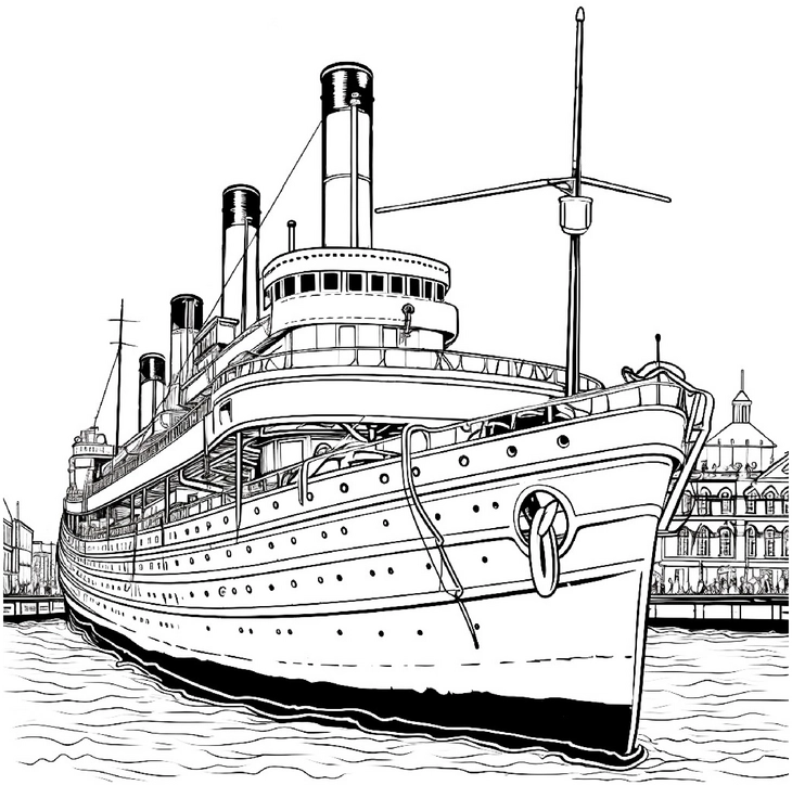 malvorlage-passagierschiff-am-hafen