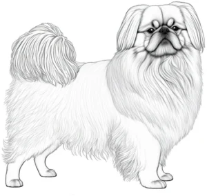 malvorlage-pekingese-hund-ausmalbild