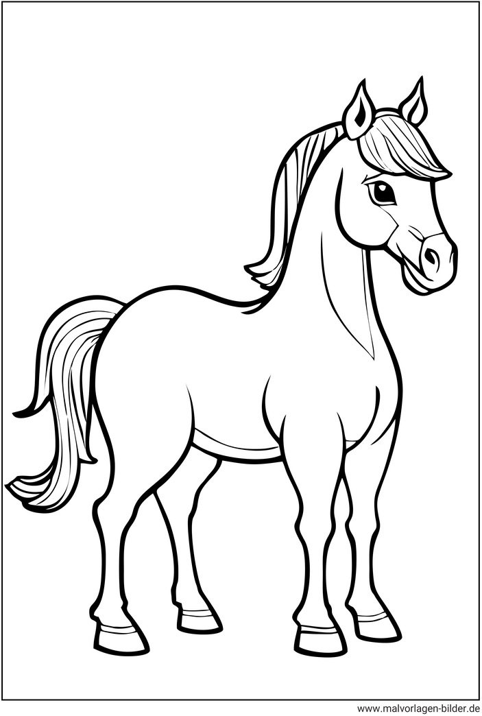 malvorlage-pferd-ausmalen-fuer-kinder