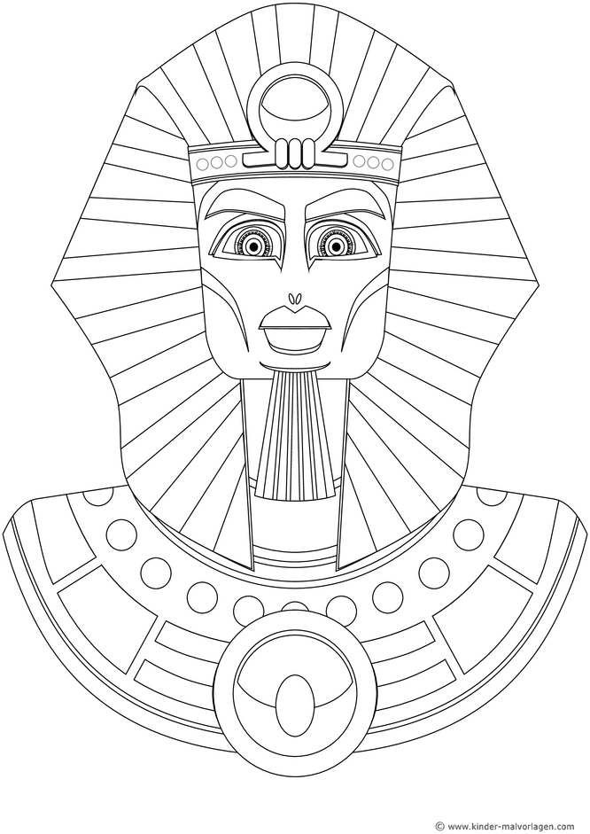 malvorlage-pharao-aegyptische-muster