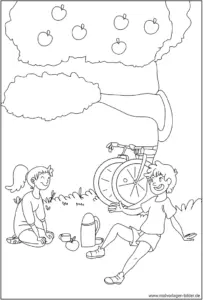 malvorlage-picknick-natur-freizeit