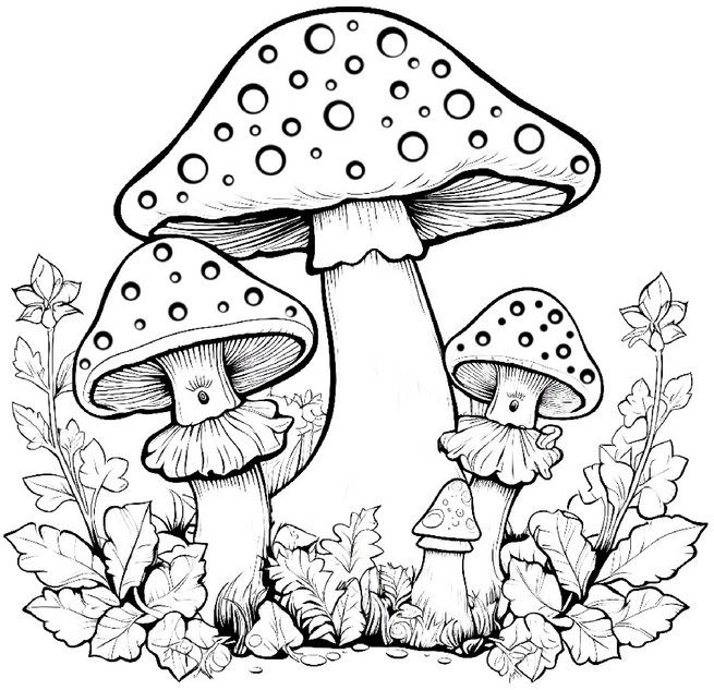 malvorlage-pilze-natur-ausmalen
