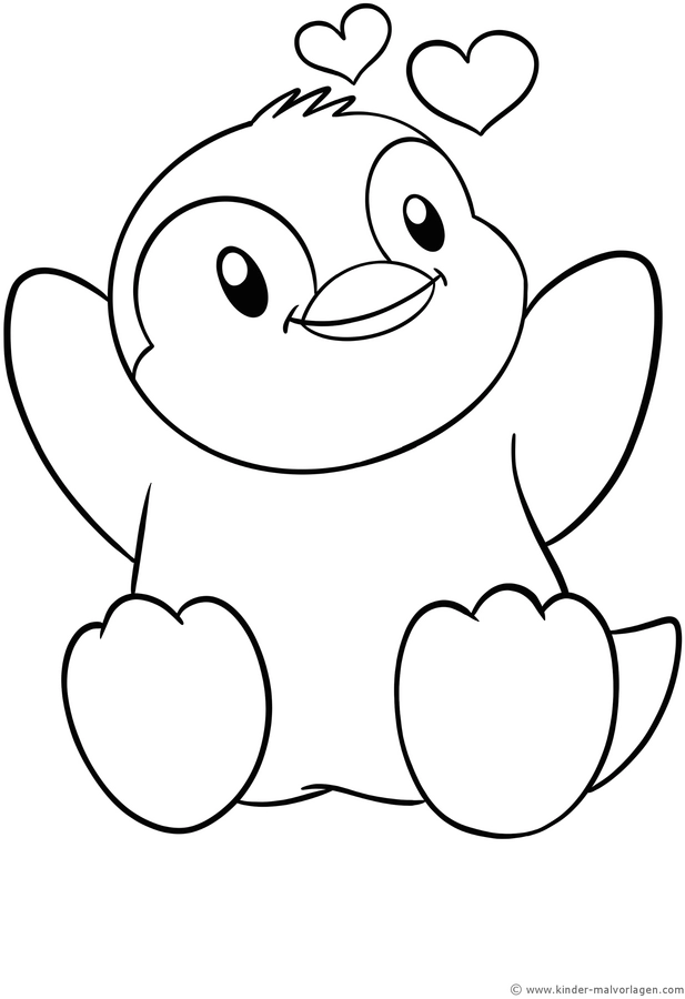 malvorlage-pinguin-herzen-ausmalen