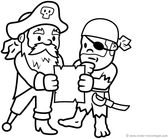 malvorlage-piraten-abenteuer-schatzkarte