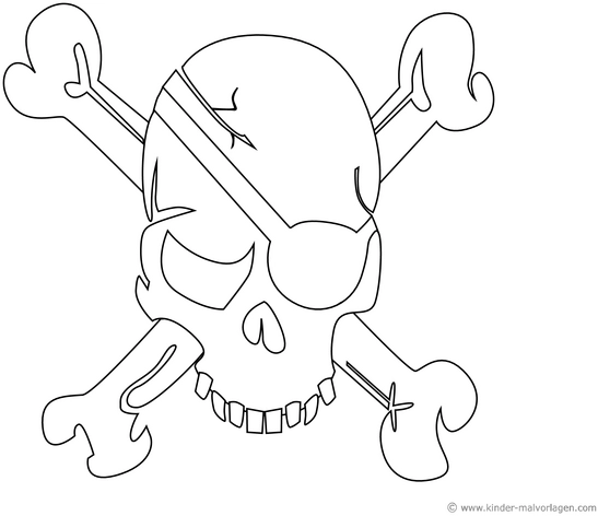malvorlage-piratentotenkopf-mit-knochen