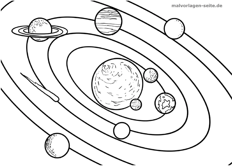 malvorlage-planeten-im-weltall-ausmalen