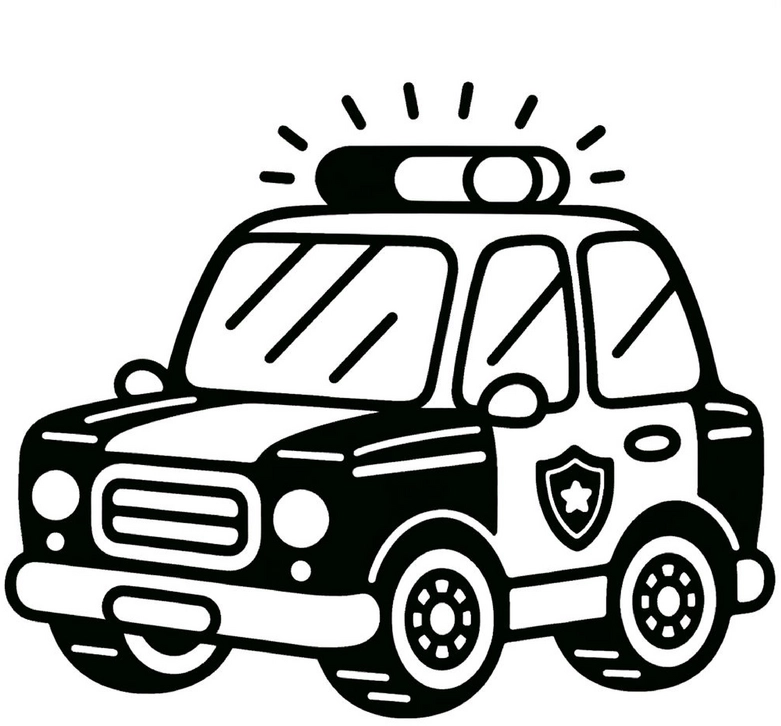malvorlage-polizeiauto-ausmalbild-zum-drucken
