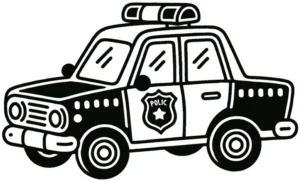 malvorlage-polizeiauto-zum-ausdrucken