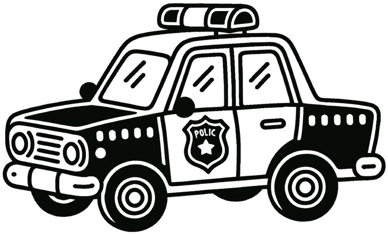 malvorlage-polizeiauto-zum-ausdrucken