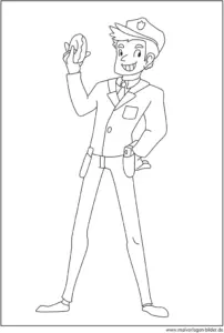 malvorlage-polizist-mit-donut