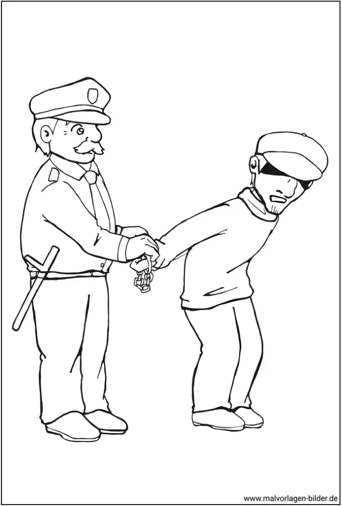 malvorlage-polizist-und-verdaechtiger