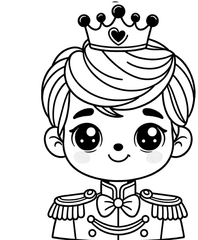 malvorlage-prinz-mit-krone-und-uniform-zum-ausmalen