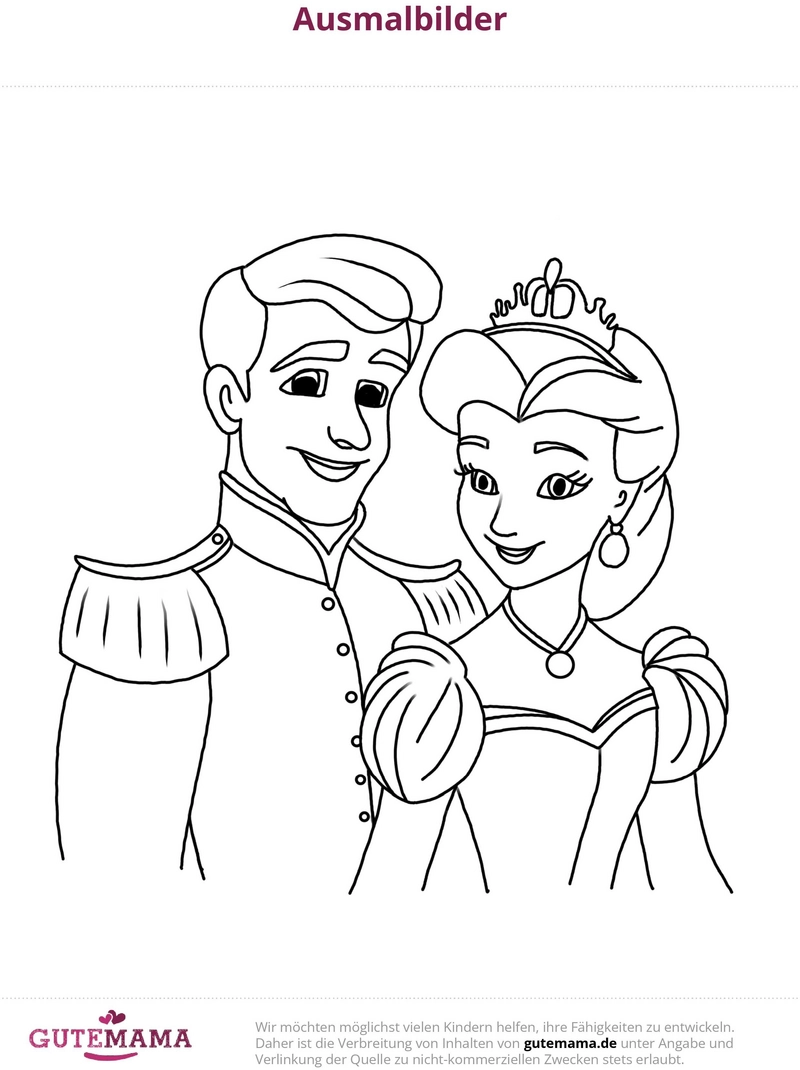 malvorlage-prinz-und-prinzessin-zum-ausmalen