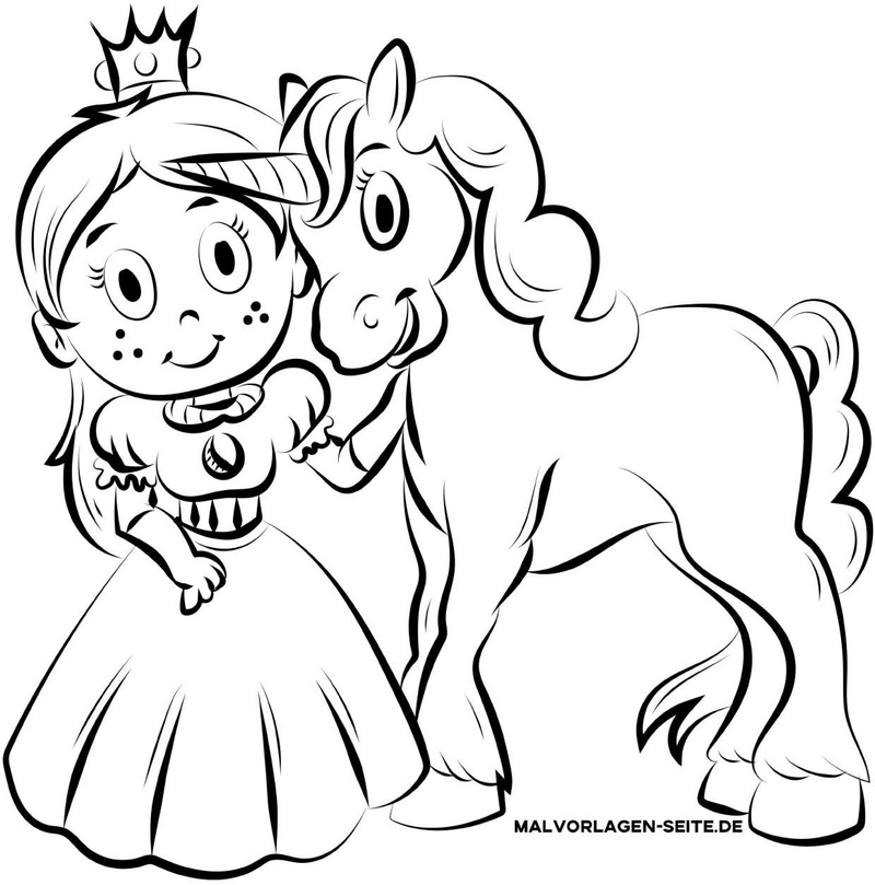 malvorlage-prinzessin-einhorn-malen