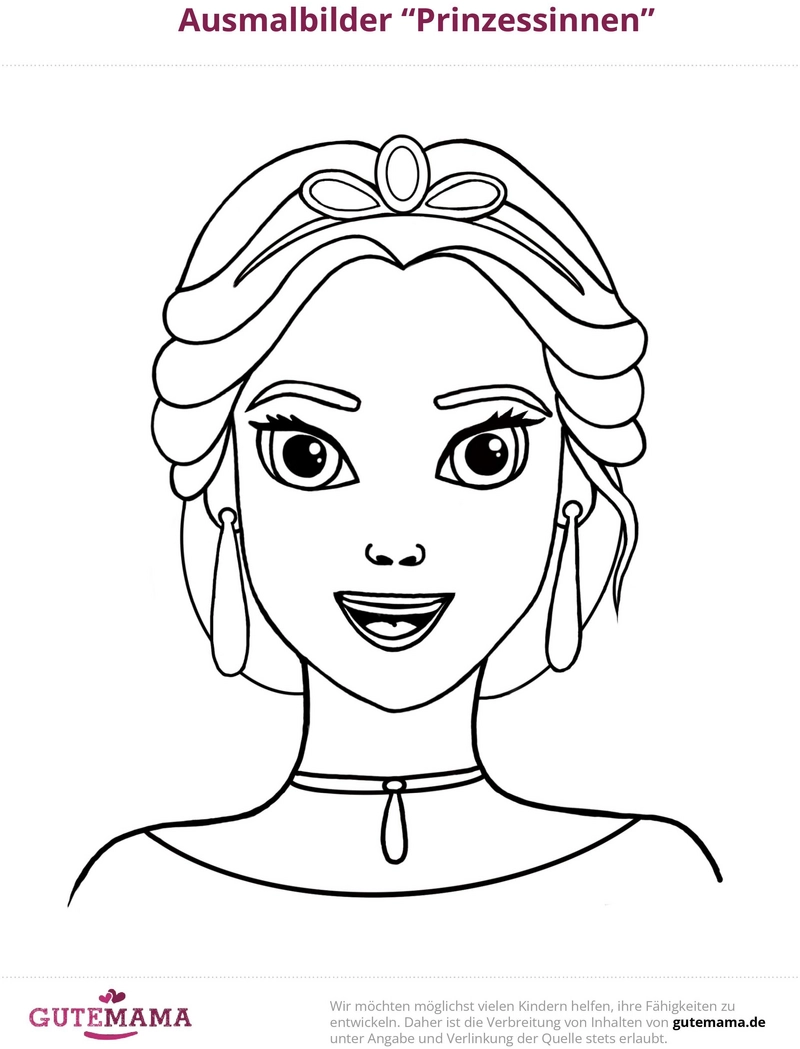 malvorlage-prinzessin-fuer-kinder