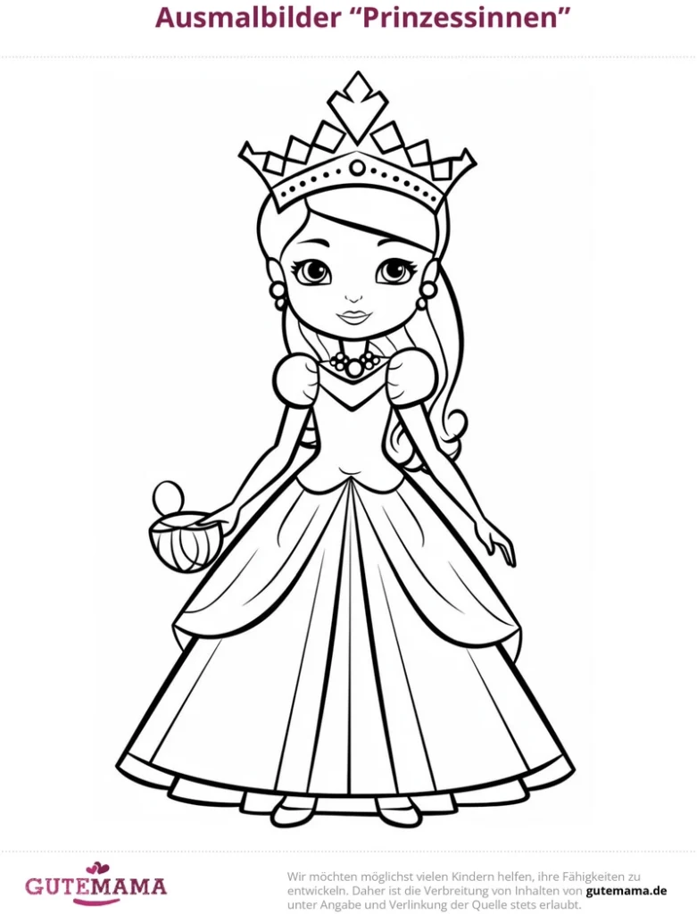 malvorlage-prinzessin-kronen-ball