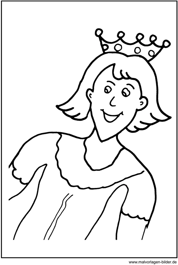malvorlage-prinzessin-mit-kronen-ausmalen