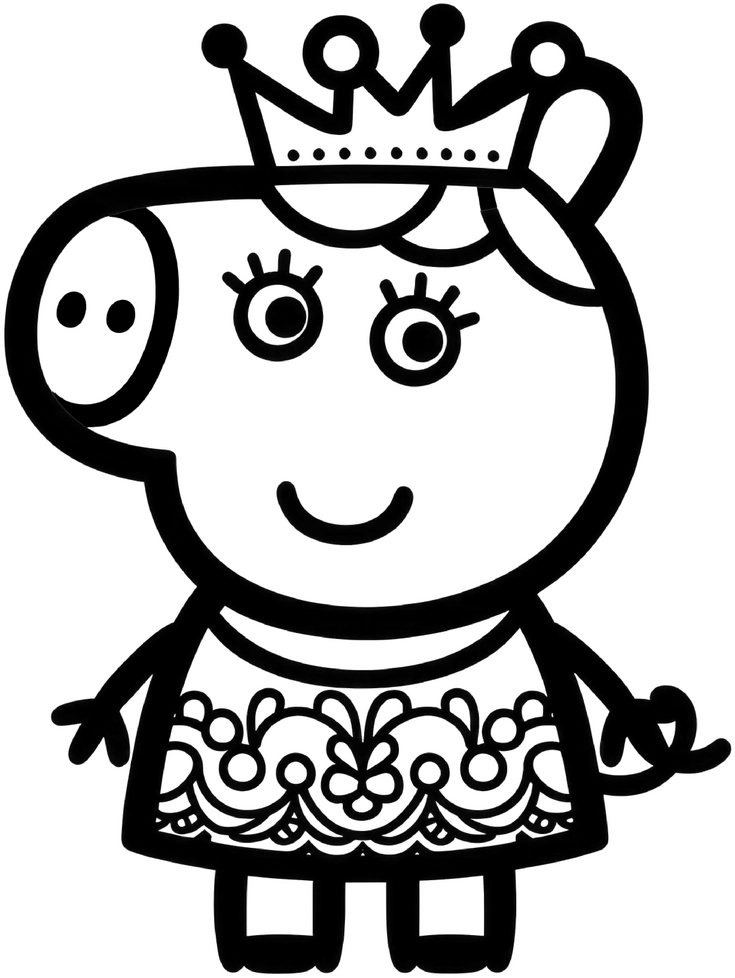 malvorlage-prinzessin-schaf-ausmalbild