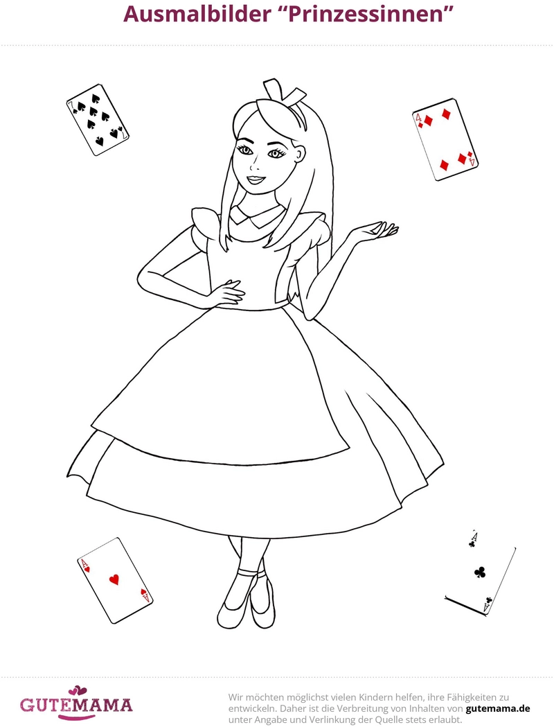 malvorlage-prinzessin-spielkarten