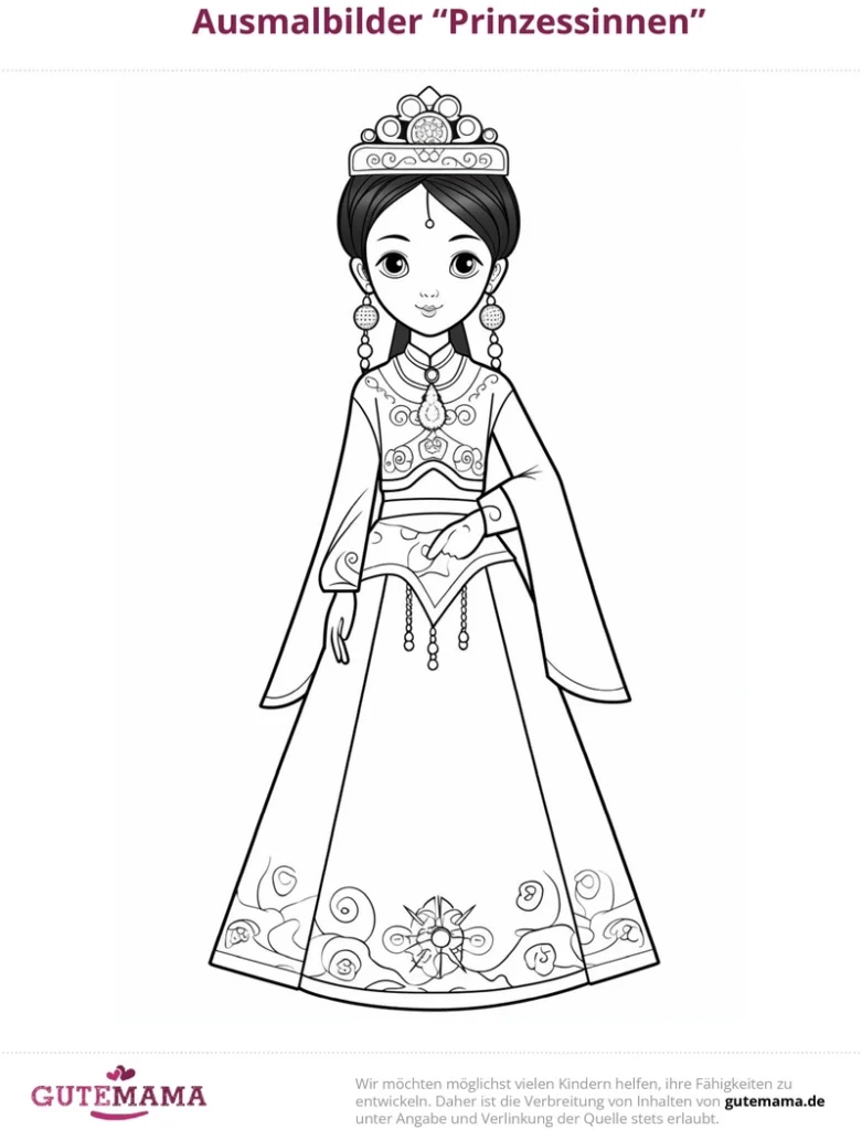 malvorlage-prinzessinnen-ausmalbilder-fuer-kinder