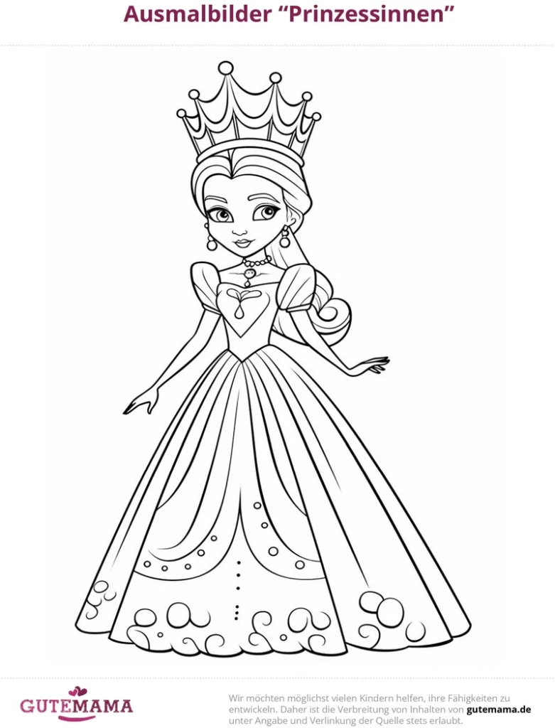 malvorlage-prinzessinnen-kreatives-design