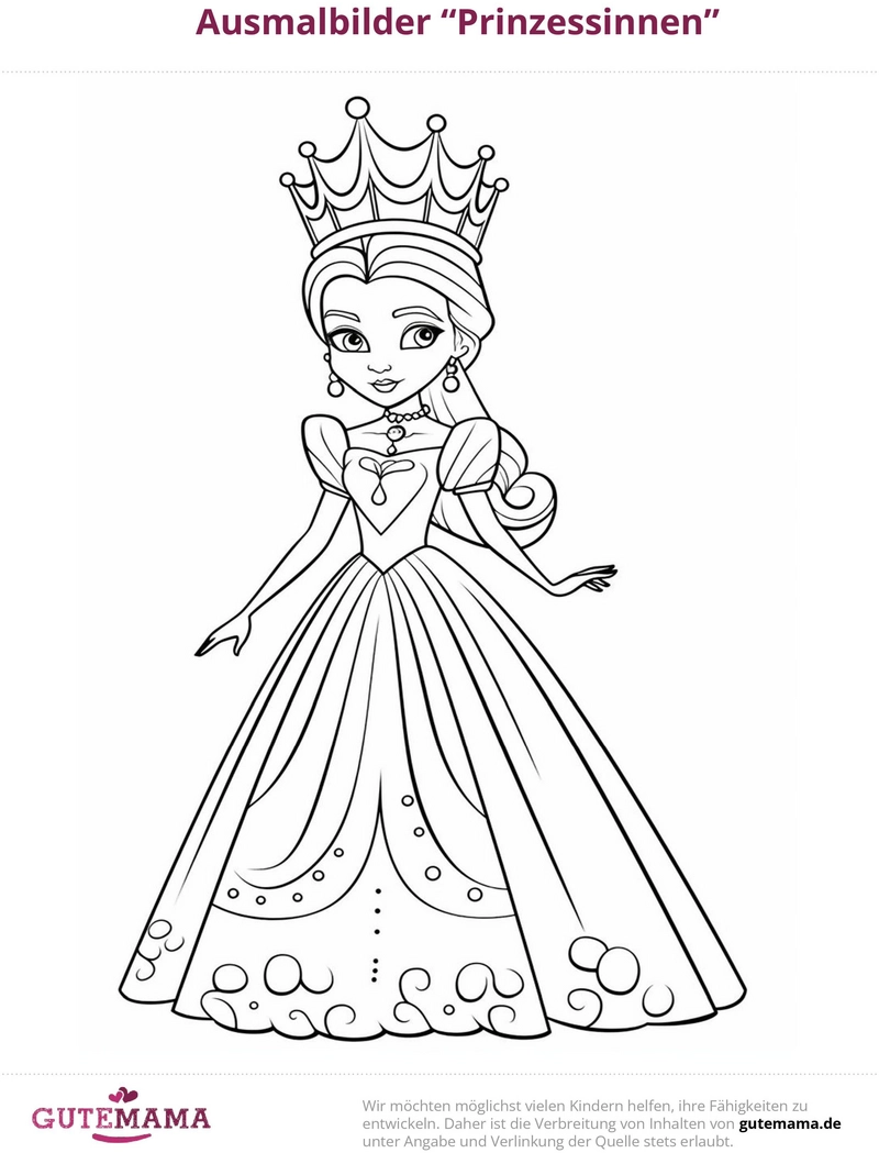 malvorlage-prinzessinnen-kreatives-design