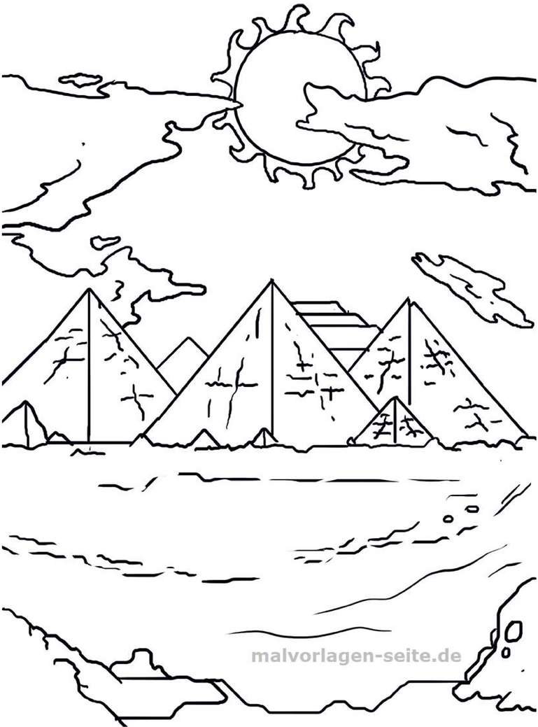 malvorlage-pyramiden-in-aegypten