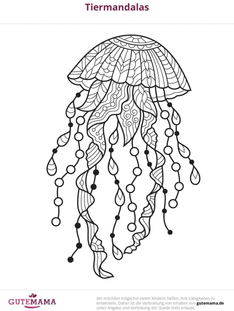 malvorlage-quallen-mandala-ausmalen