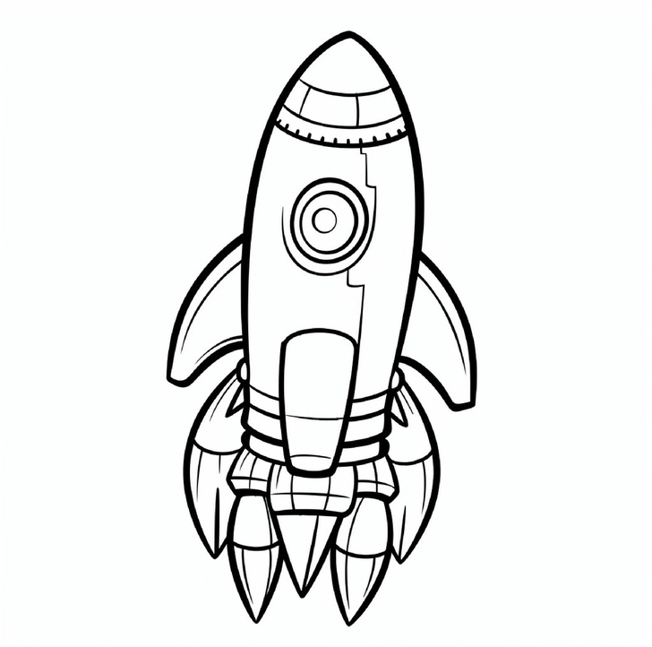 malvorlage-rakete-fuer-kinder-gestalten