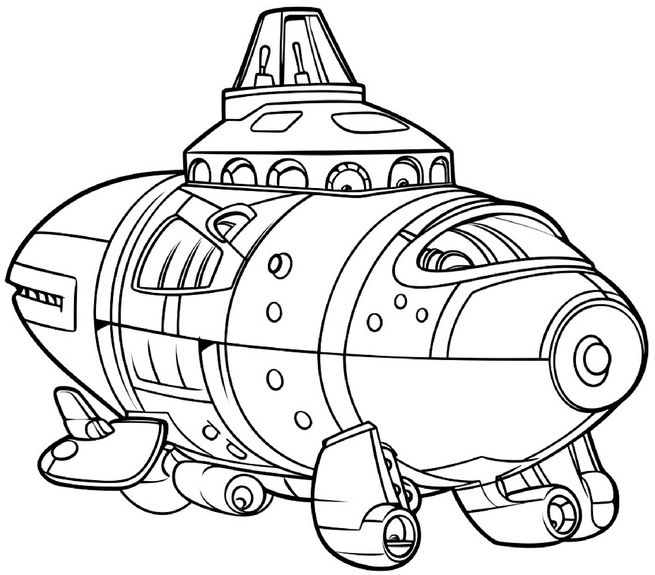malvorlage-raumschiff-ausmalbild