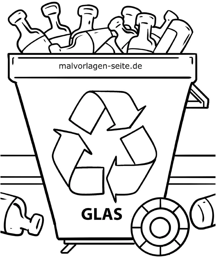 malvorlage-recycling-glascontainer-ausmalen