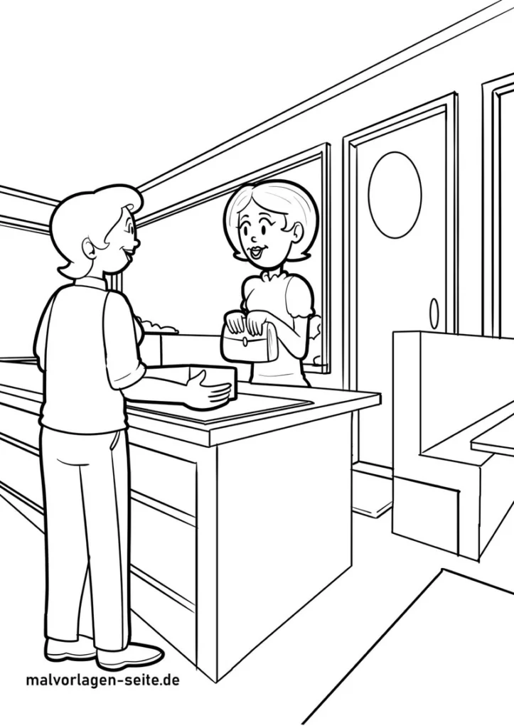 malvorlage-restaurant-szene-mit-freundlichen-menschen