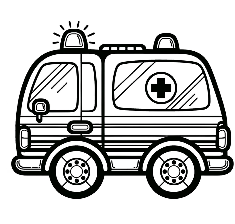 malvorlage-rettungswagen-ausmalen-kreativ