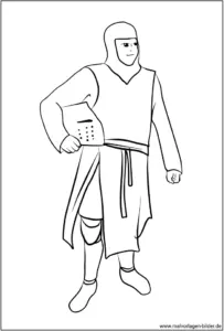 malvorlage-ritter-in-ruestung-zum-ausmalen