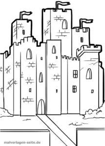 malvorlage-ritterburg-ausmalen