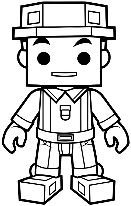 malvorlage-roboter-auf-baustelle-fuer-kreative-ausmalabenteuer