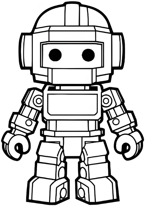 malvorlage-roboter-ausmalbild-fuer-kinder