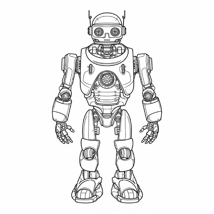 malvorlage-roboter-ausmalen-fuer-kreative-kinder