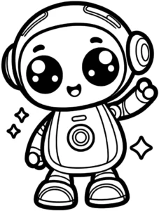 malvorlage-roboter-freundliches-wesen-ausmalen